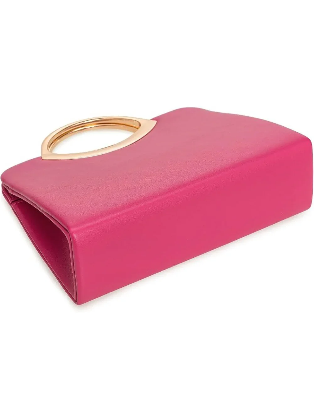 👜Women's Hot Pink Small Dressy Handbag Evening Bag Circle Handle Elegant Purse